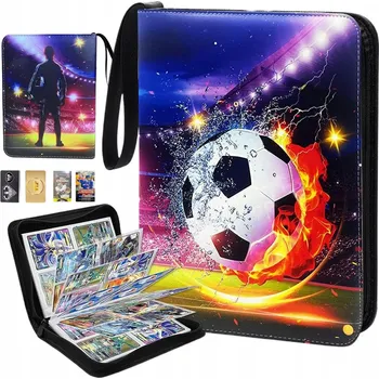 Příslušenství ke karetním hrám ALBUM NA KARTY 50 STRAN PRO 400 KARET SE ZIPEM A OBALEM ČERVENO/ČERNÝ