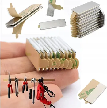 Dekorativní magnet NEODYMOVÝ PLOCHÝ MAGNET 30x10x1mm 3M samolepicí KUSŮ 10 KS
