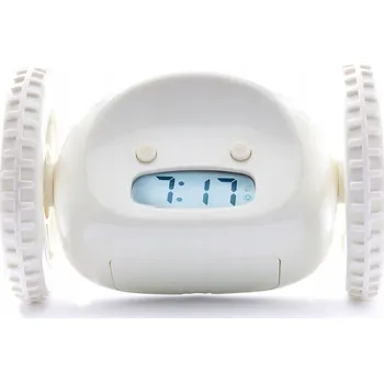 Budík Utekající Budík Clocky - lososově růžový