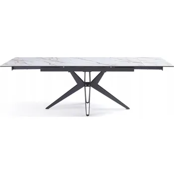 Jídelní stůl Rozkládací obdélníkový jídelní stůl keramický 160(240)x90cm Sorrento Bílý