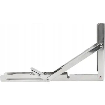Nábytkové kování Skládací podpěra police/desky stolu L-300 CHROM, nosnost 100 kg