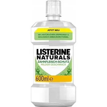 Ústní voda Listerine Naturals Mild Mint Ústní voda s jemnou mátovou příchutí 600 ml