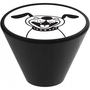 Obraz NÁBYTKOVÁ ÚCHYTKA GD09 DŘEVĚNÁ ČERNÁ PLUTO V106