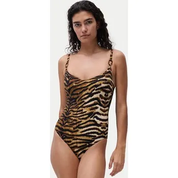 Dámské plavky Chantelle Jednodílné plavky Vita C1A7R0 Hnědá 85D