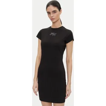 Dámské oblečení HUGO Každodenní šaty 50537240 Černá Slim Fit XXL