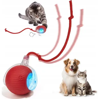 Hračka pro kočku Hračka pro kočky – USB LED míček se sám pohybuje