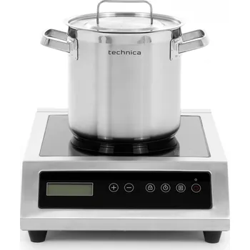 Sporák TECHNICA [Set] Indukční vařič 3,5 kW + vysoký hrnec o objemu 6,3 l a průměru 200 mm s poklicí | TECHNICA, Platinum Line