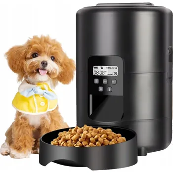 Miska pro psa LCD AUTOMATICKÝ DÁVKOVAČ KRMIVA PRO PSA KOČKU 2L S VYJÍMATELNOU MISKOU