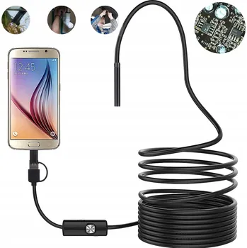 Endoskopická inspekční kamera 5m LED FHD vodotěsná pro telefon