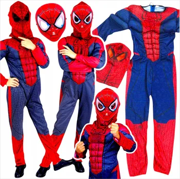 Karnevalový kostým Spiderman MEGA KOSTÝM PRO CHLAPCE SVALY + SKVĚLÁ MASKA