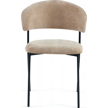 Jídelní židle Pohodlná židle do jídelny/obývacího pokoje s měkkým béžovým čalouněním Tokyo