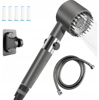 Sprchová hlavice ABS Vysokotlaká Sprchová Hlavice s Filtry a Hadicí
