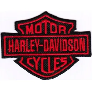 Nášivka Nášivka HARLEY-DAVIDSON 7,6 x 6,0 cm červená