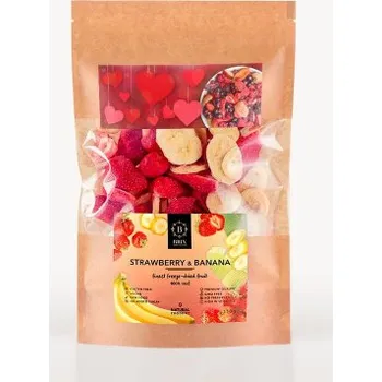 Sušené ovoce Brix - mrazem sušená jahoda a banán 110g