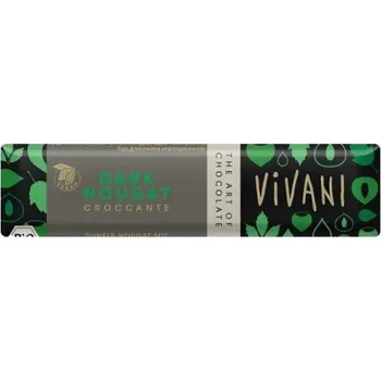 Čokoláda Vivani Bio Hořká čokoládová tyčinka nugát 35g