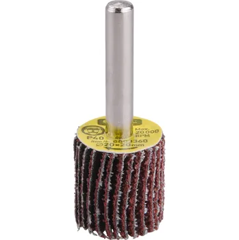 Brusný kotouč Kotouč lamelový brusný na stopce, 20x20x6mm, P80 EXTOL PREMIUM