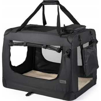 přepravka pro zvíře PŘEPRAVKA KLEC PRO PSA KOČKU SKLÁDACÍ TAŠKA LIONTO 50X34X36 CM CESTOVNÍ