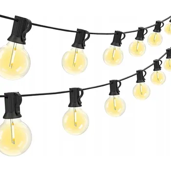 Venkovní osvětlení Venkovní zahradní girlanda světelná 30m 50+2 LED žárovek