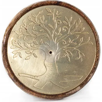 Obraz Podložka pod vonné tyčinky AWGifts dřevo 8,5 x 8,5 cm