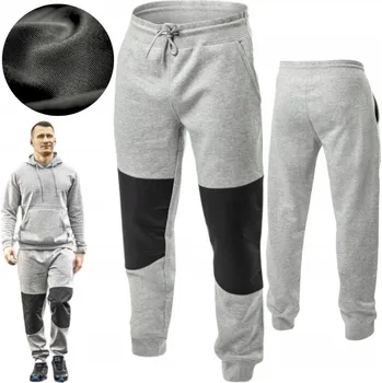 Pracovní obuv Specto dlouhé pracovní kalhoty, ochranné tepláky šedé, zesílené BOZP vel. 3XL