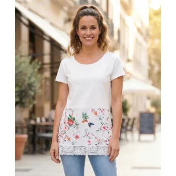 Dámská móda Dámské triko KIXMI PATTIE BÍLÁ M