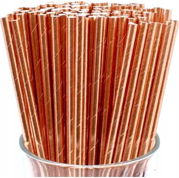 BRČKA papírová ekologická ROSE GOLD měděná RŮŽOVÉ ZLATÉ 25 ks
