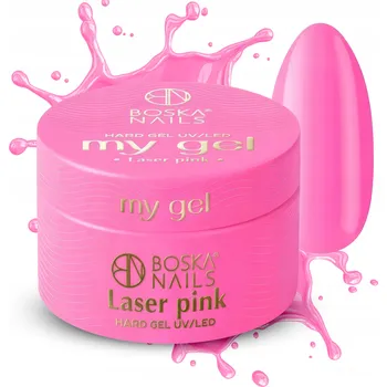 Lak na nehty Růžový stavební gel UV My Gel LASER PINK Boska Nails 15 ml