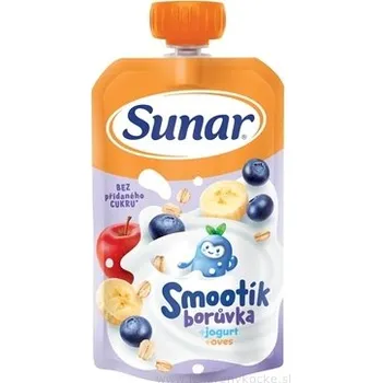 Hero Espana Sunar Smootík borůvka s jogurtem a ovesnými vločkami 120g – bez přid. cukru, ovocná svačinka od 12m. v kapsičce