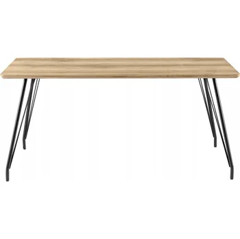 Jídelní stůl Industriální jídelní stůl z dřeva Line Natural Písek / 160 cm