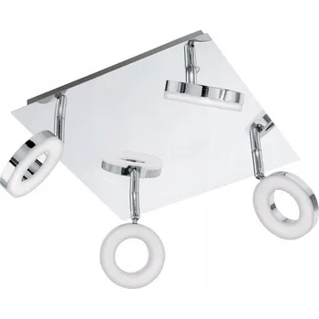 Čtvercový stropní reflektor Eglo stříbrný