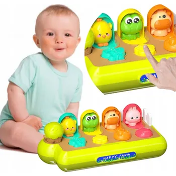 Hračka pro nejmenší Woopie Baby Edukační hračka Vyskakující zvířátka Šťastná Farma POP
