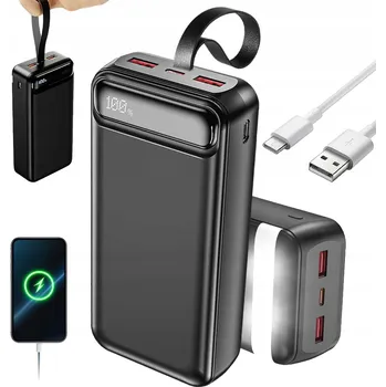 Powerbanka Powerbank externí baterie Awei P101K 60000 mAh 22.5W černý