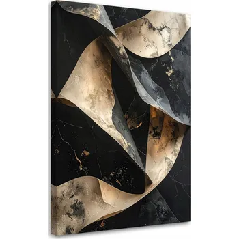 Obraz Moderní obraz do obýváku, ložnice nebo kanceláře, Abstraktní 3D vlny 20x30