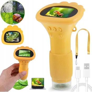 Mikroskop PŘENOSNÝ MINI DIGITÁLNÍ OPTICKÝ MIKROSKOP PRO DĚTI 2 PALCE VYSOKÝ
