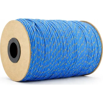 Železářství Polypropylenové lano PP 6 mm × 40 m – modré se žlutými skvrnami