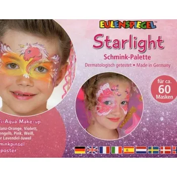 Speciální výtvarná barva Eulenspiegel Starlight - Make-up paleta s instrukcemi