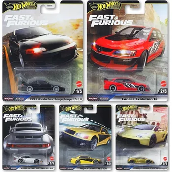 autíčko Hot Wheels Premium Fast and Furious M - sada 5 ks