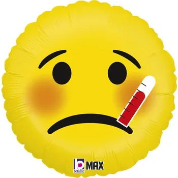 Balónek Fóliový balón Emoji Get Well Soon 46cm
