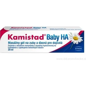 Stada Kamistad Baby HA – masážní gel na dásně s kyselinou hyaluronovou a heřmánkem, 1×20ml – zmírňuje bolest při prořezávání