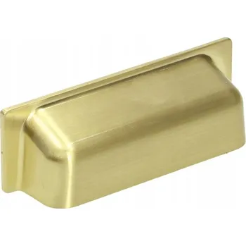 Nábytkové kování Nábytková úchytka UP11 zlatá matná GAMET mušle 64mm
