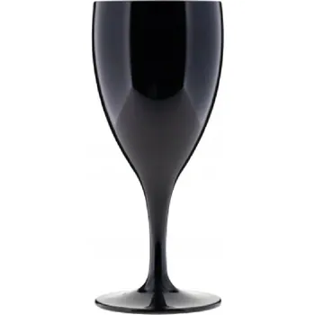 Sklenice Skleničky na bílé víno, skleničky na červené víno Rubikap černá 230ml 1 ks