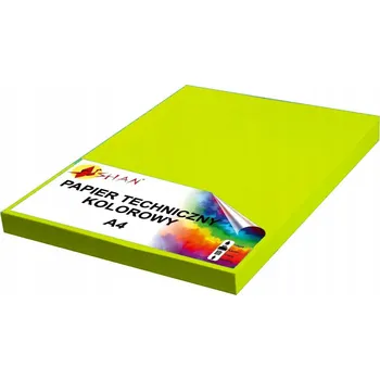 Kancelářský papír Technický papír A4 260g zelený limetka 50 listů