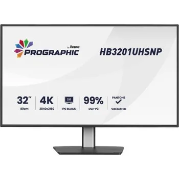 Monitor iiyama ProGraphic/HB3201UHSNP-B1/31,5"/IPS/4K UHD/60Hz/4ms/Černá/3R