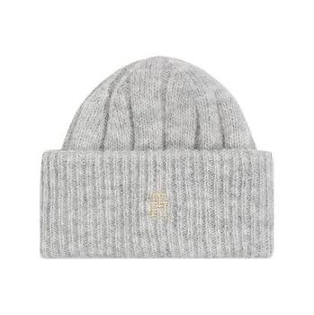 Čepice Sada čepice a čelenka Tommy Hilfiger Th Timeless Beanie + Headband AW0AW15370P4A Šedá OS