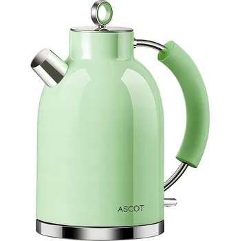 Rychlovarná konvice Konvice ASCOT Nerezová Ocel, Zelená Retro 1,6 l 2200 W
