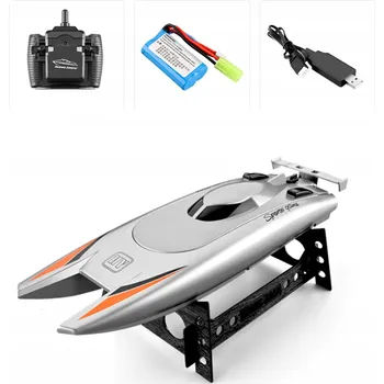 RC model auta 2.4G RC Rychlý závodní loď Vodotěsný Dálkově ovládaný STŘÍBRNÝ