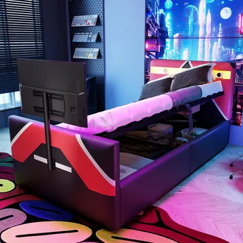 Postel Jednolůžková dřevěná postel Arhatreya 90x200 černá