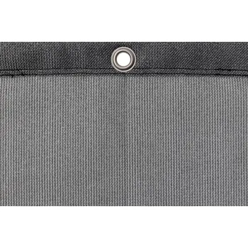 Krycí plachta Tenisová clona PE 320 g/m2 vč. karabin, neprůhledná a nehořlavá úprava, stříbrná