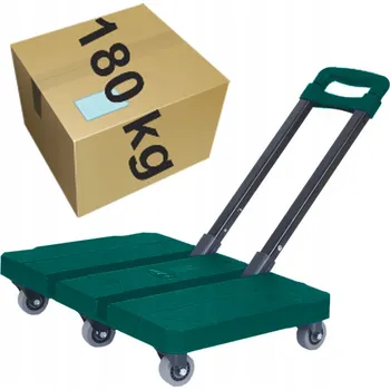 Plošinový vozík Skládací plošinový vozík, nosnost 180 kg