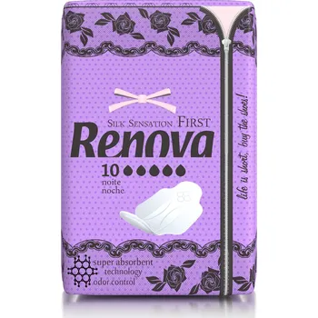 Menstruační vložka Hygienické vložky Renova s křidélky 10 ks